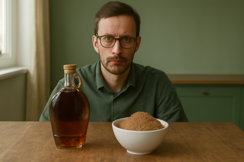 mies pohtii glykeeminen indeksin arvoa vaahterasiirapille sekä intiaanisokerille