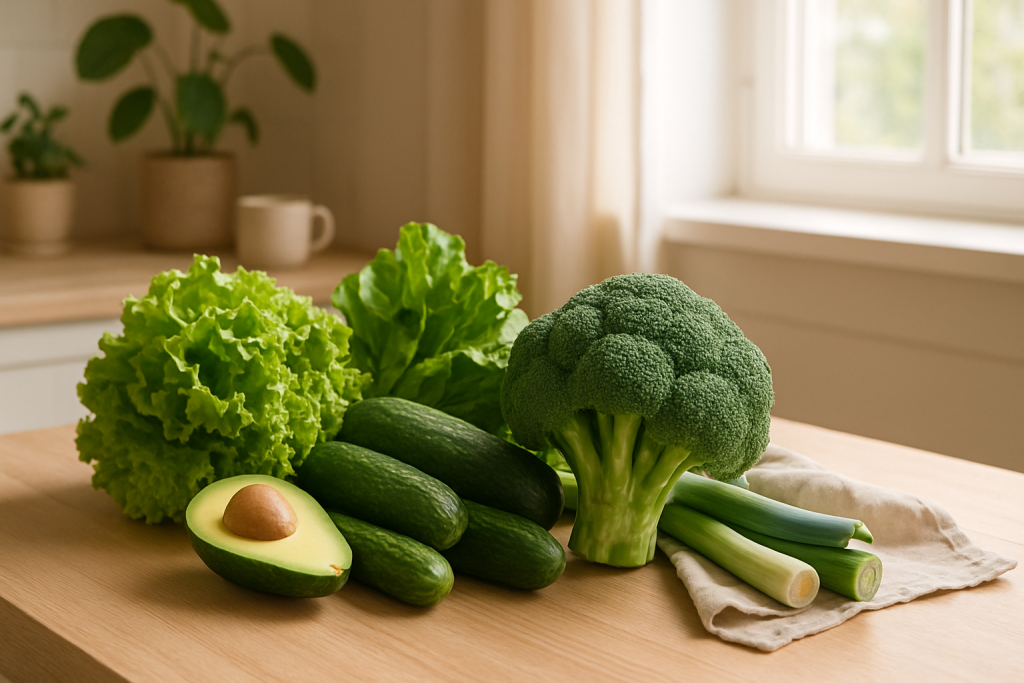 vihreitä vihanneksia alkalisoimaan kehon happamuutta