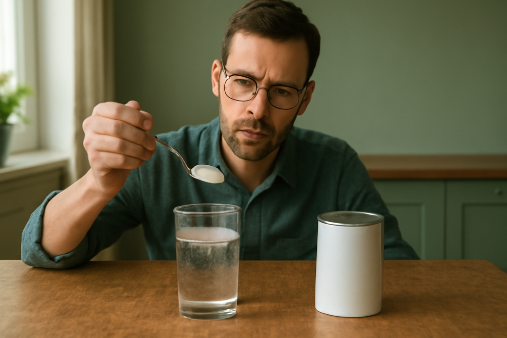 mies ehkäiseee elimistön happamuutta ruokasoodalla juomavedessä