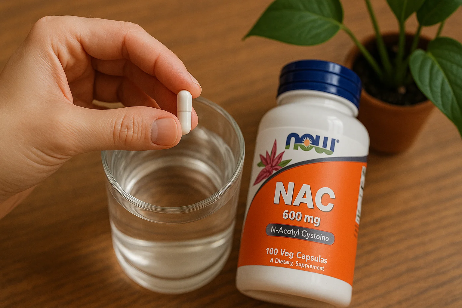nac purkki ja vesilasi