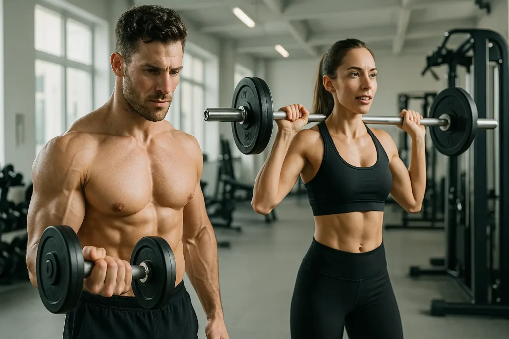 aminohappo mies ja nainen salilla