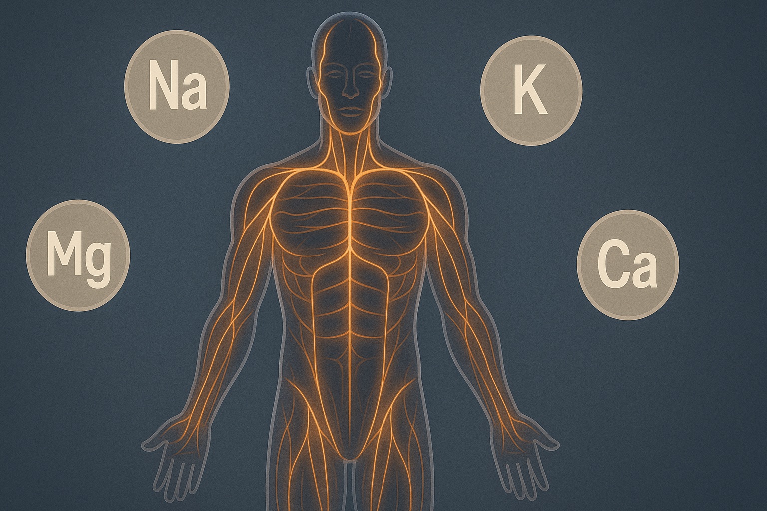 Elektrolyyttien vaikutus hermoihin ja lihaksiin – natriumi, kalium, magnesium ja kalsium kehossa